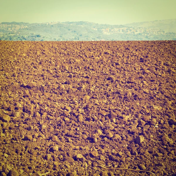 Plowed Fields of Tuscany — Stock Photo, Image