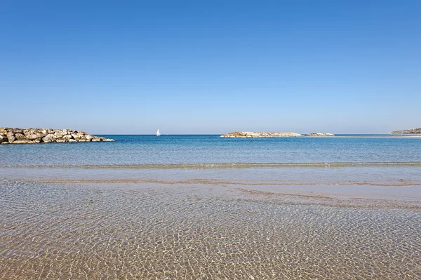 Strand am Mittelmeer — Stockfoto