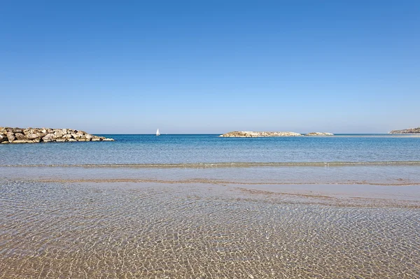 Plage de la mer Méditerranée — Photo