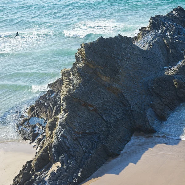 Oceano Atlantico in Portogallo — Foto Stock