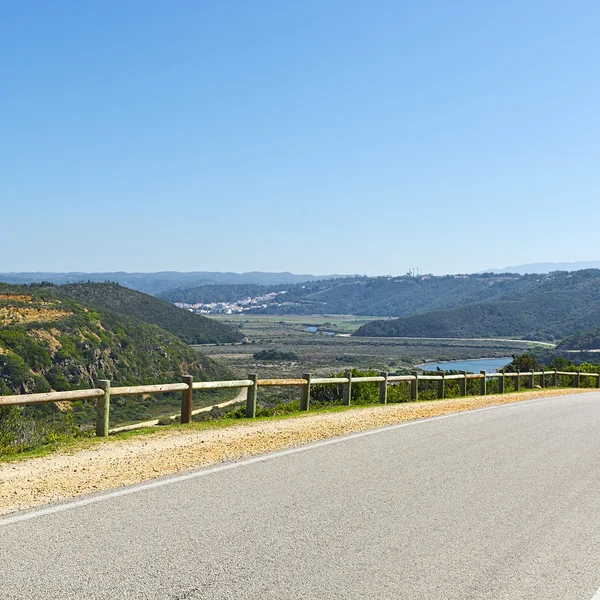 Asfaltweg in portugal — Stockfoto