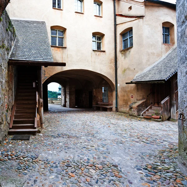 Interno Della Fortezza Nella Città Bavarese Burghausen — Foto Stock