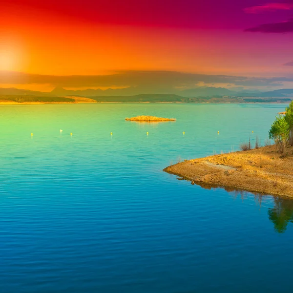 Lago na espanha — Fotografia de Stock