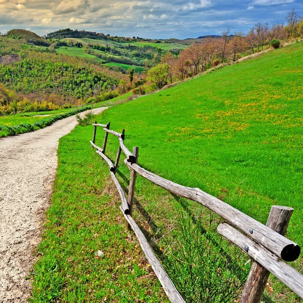 Onverharde weg — Stockfoto