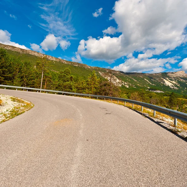 Kronkelende weg — Stockfoto