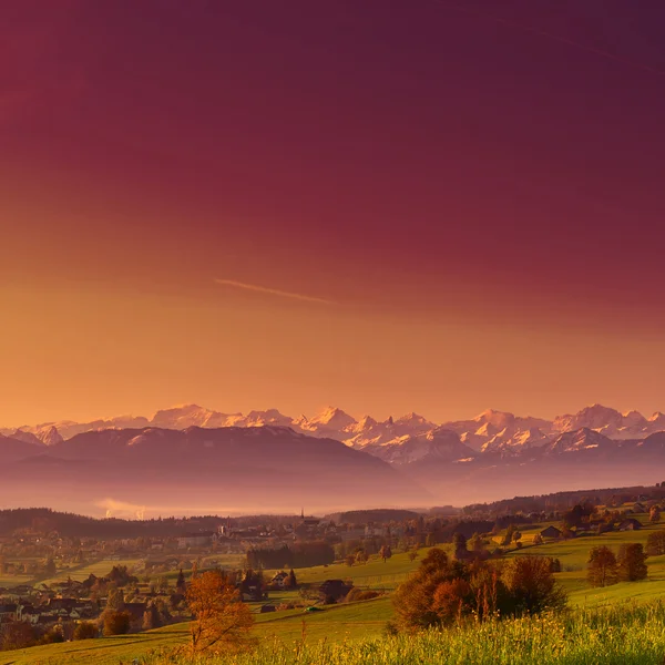 Alpes nevados — Foto de Stock