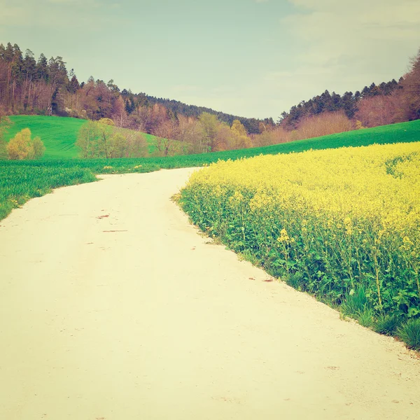 Onverharde weg — Stockfoto