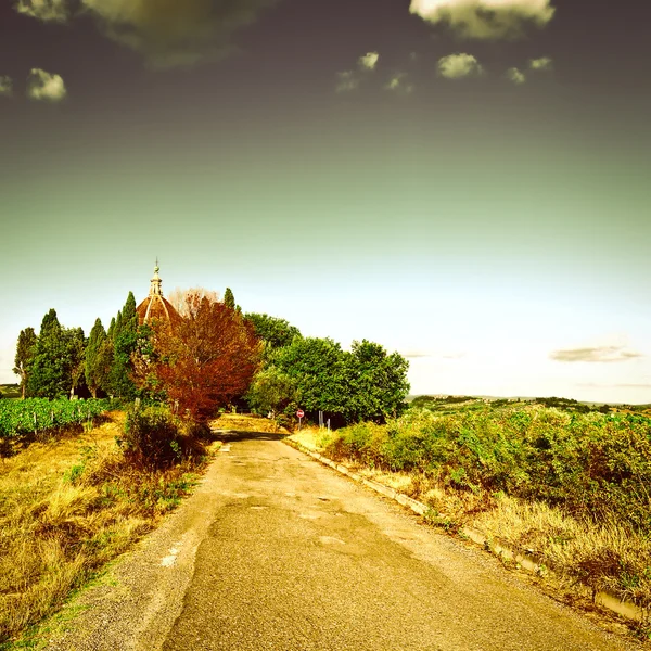 Templo na Toscana — Fotografia de Stock