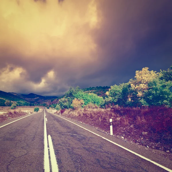 Camino al atardecer — Foto de Stock