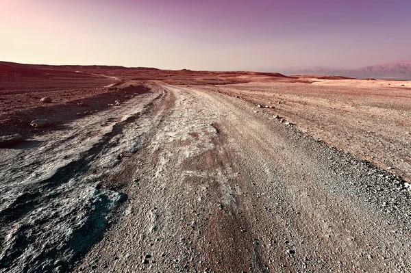 Захід сонця у пустелі — стокове фото