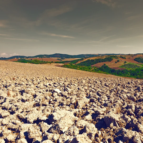 Rozoraný hills — Stock fotografie