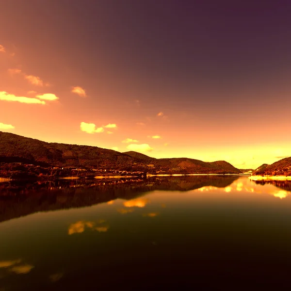 Jezero turano — Stock fotografie