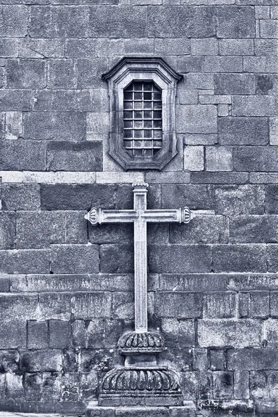 돌 십자가 — 스톡 사진