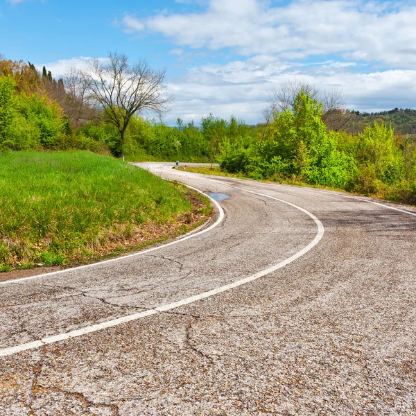 De kronkelende weg — Stockfoto