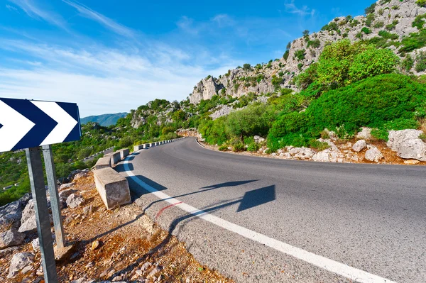 Route d'asphalte en Espagne — Photo