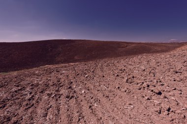 Sicilya sürülmüş Hills