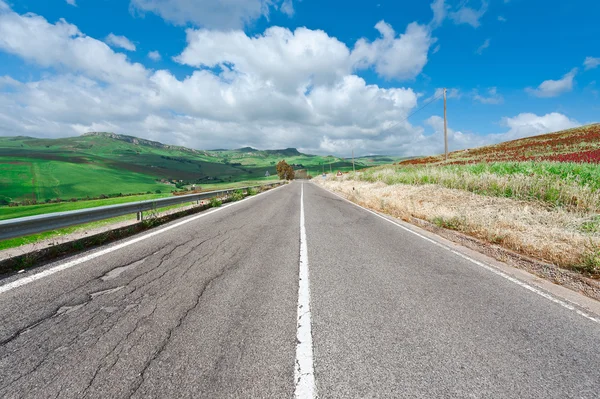 Road of Sicily — Stock Photo, Image