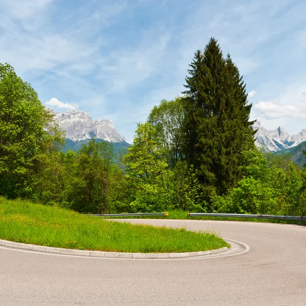 Strada nelle Alpi — Foto Stock