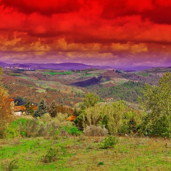Toscana al tramonto — Foto Stock