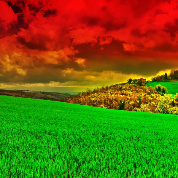 Toscana al tramonto — Foto Stock