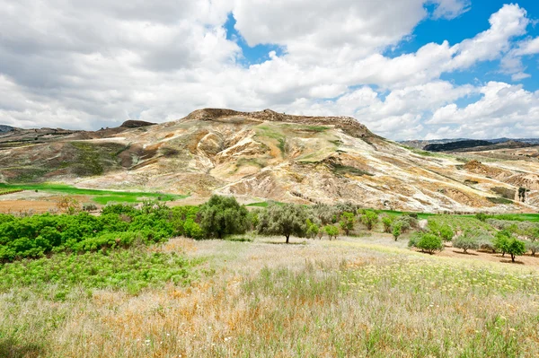 Sloping Hills of Sicily — Stock Photo, Image