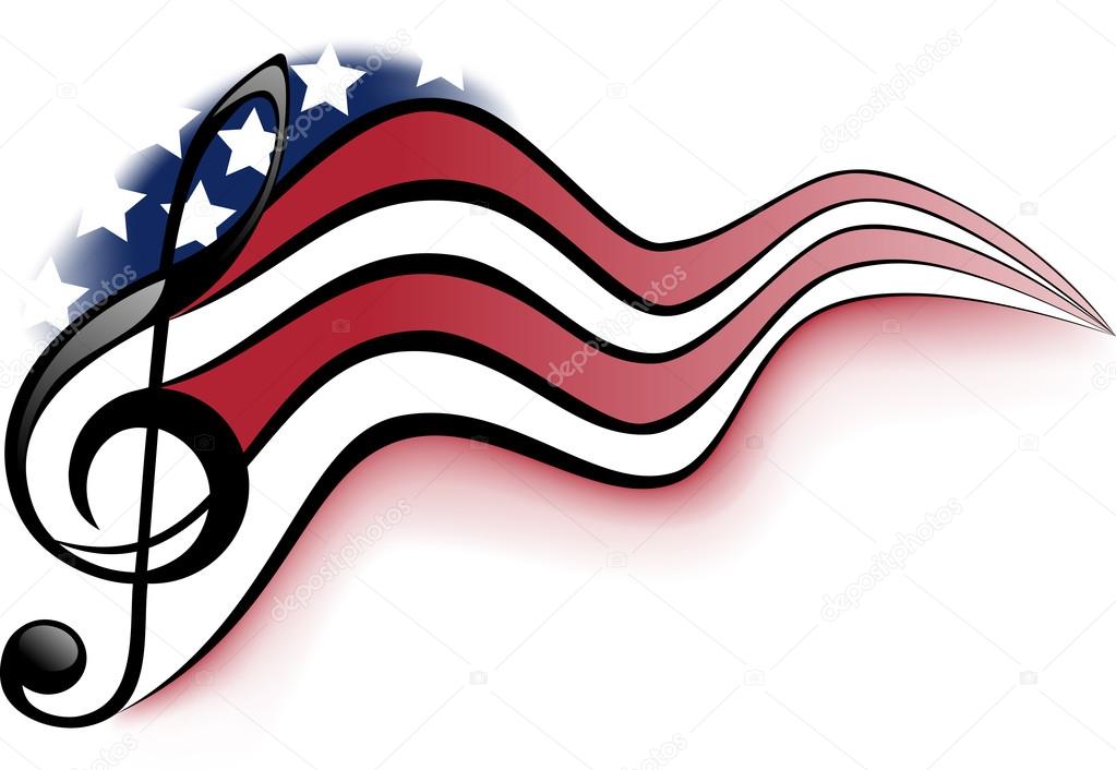 Notas musicales americanas Ilustración de stock de ©sharpner 100422786