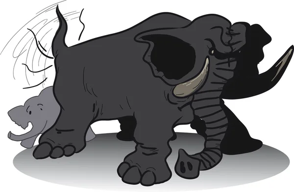 Wicked obrovský slon — Stockový vektor