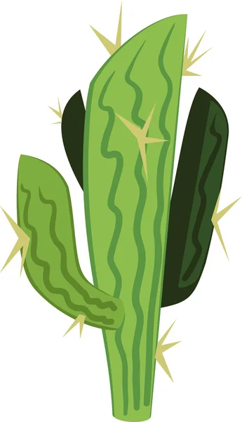 Kaktusz primitív rajza — Stock Vector