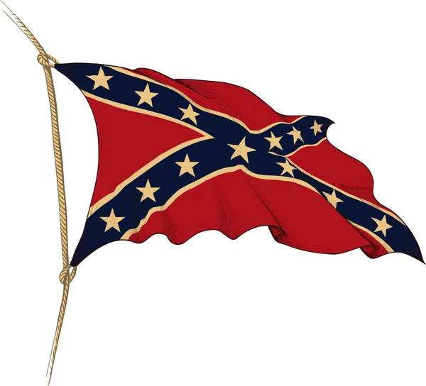 Bandiera del Confederato — Vettoriale Stock