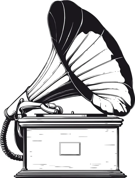 Gramophone vintage — Image vectorielle