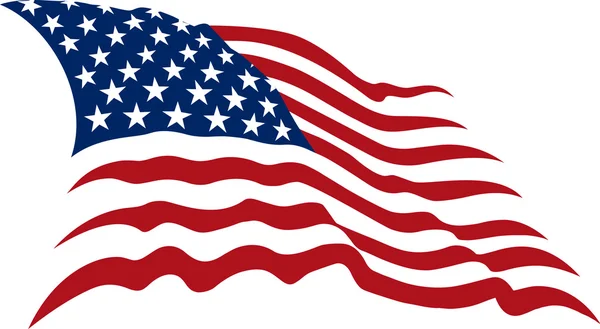 Bandeira americana —  Vetores de Stock