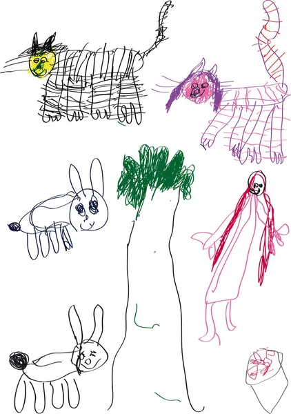 아이 그림 — 스톡 벡터