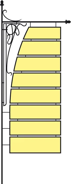 Galler med en skylt — Stock vektor