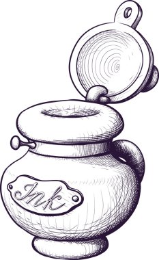 Inkwell clipart