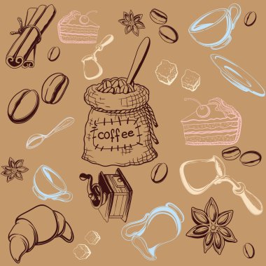 Coffe Set Background