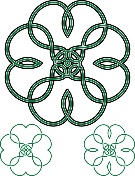 Four Leaf Clover — Stock Vector