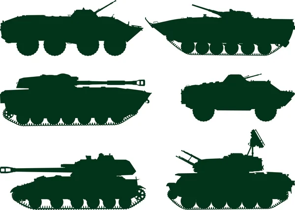 Soviet military vehicles — Stock Vector