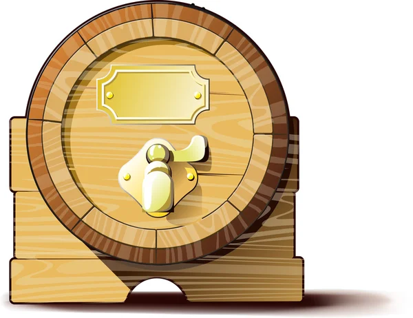 Staré dřevěné sudy — Stockový vektor