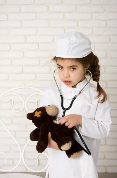 Little girl doctor — Stock Photo, Image