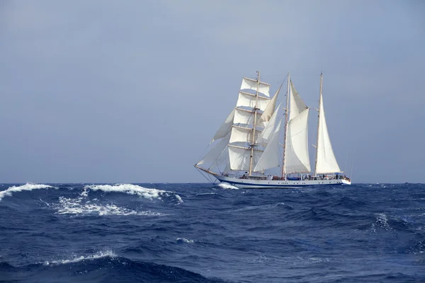 Tall ship in the sea — Stock Photo, Image