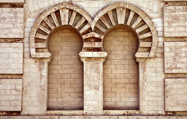 Double niche in old house in Cadiz — Stock Photo, Image