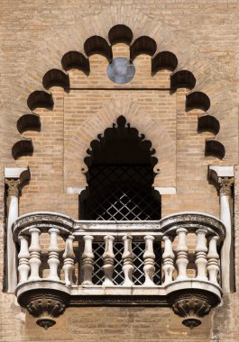 Balkon Seville ortaçağ bir kulenin