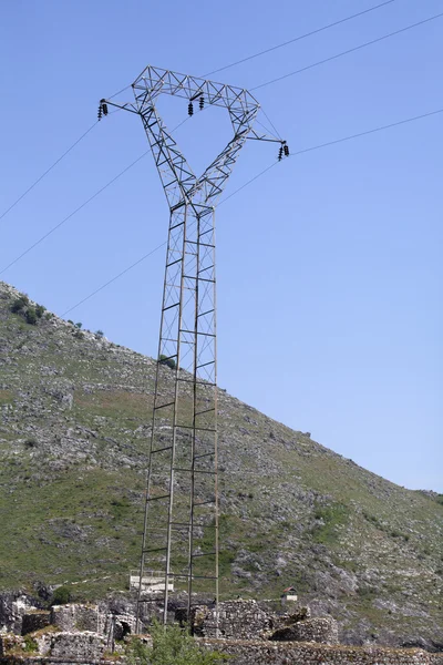 Poteau de transmission de puissance — Photo