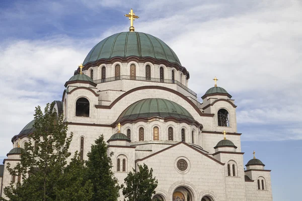 Церква Святого Сави в місті Белград — стокове фото