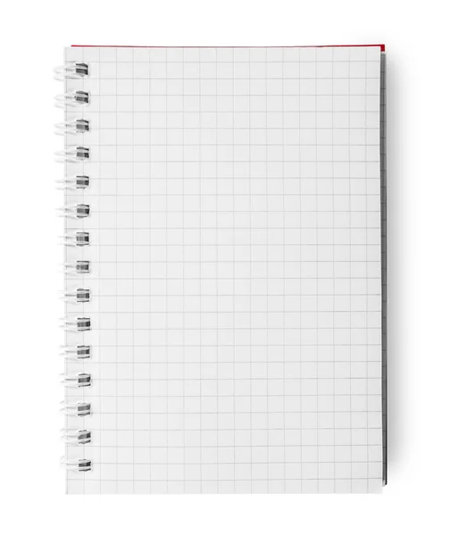 beyaz izole boş bir not defteri