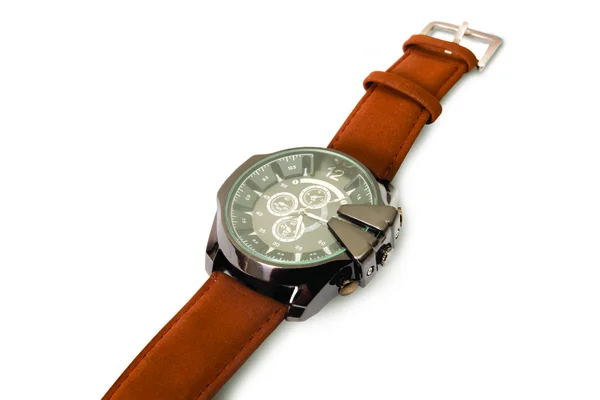 Męski zegarek na białym tle — Zdjęcie stockowe