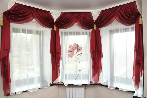 richly decorated curtain