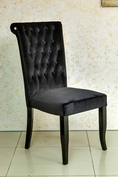 Magnificent black chair — Stock Photo, Image