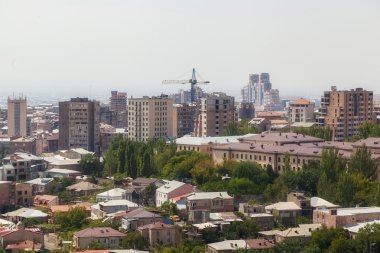 Yerevan şehrinin manzarası