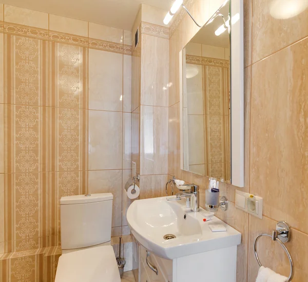 Bathroom with a toilet bowl — Stock Photo, Image